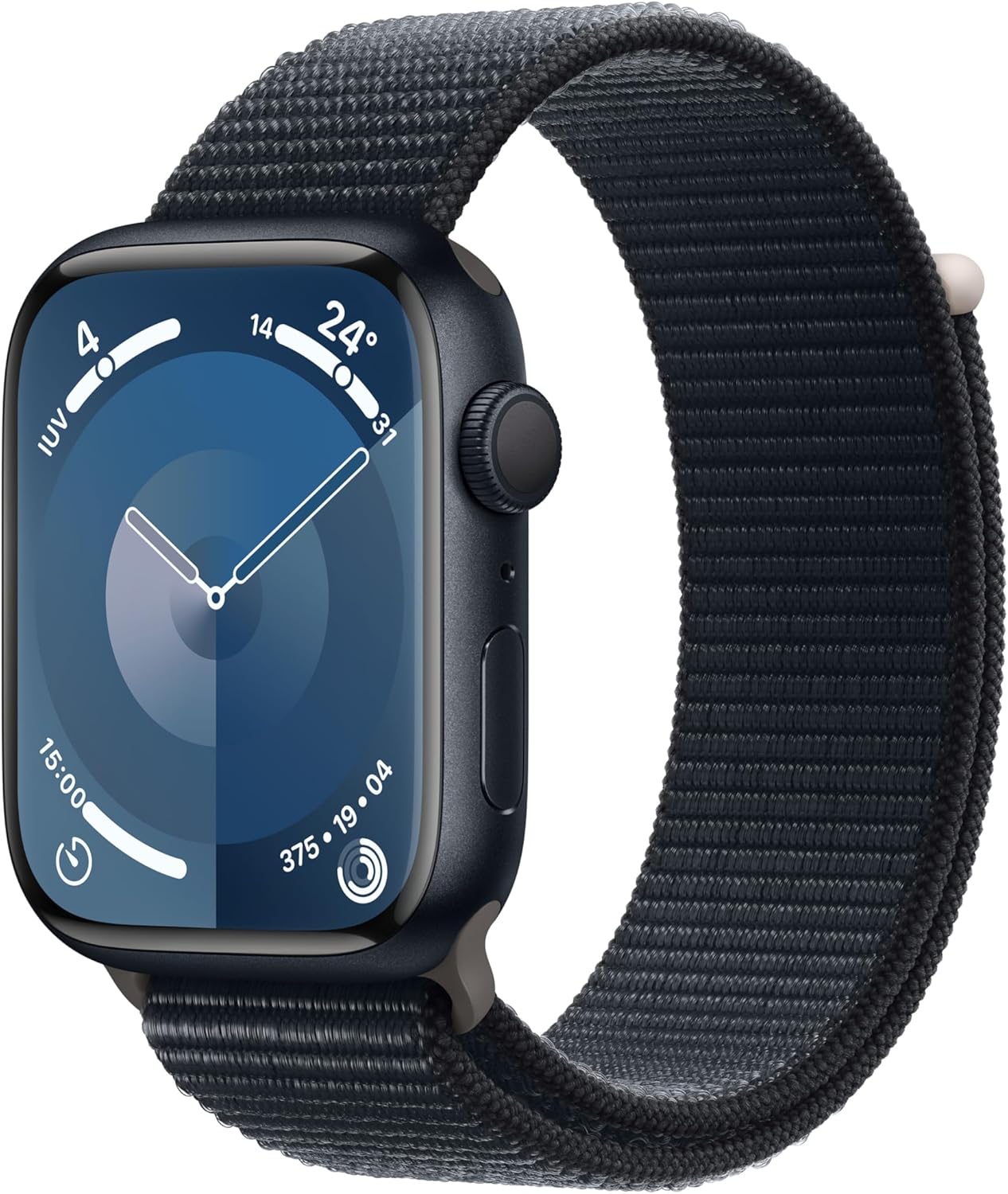 Apple Watch Series 9 GPS - 45mm Midnight Aluminium Case - Midnight Sport Loop - Certified Refurbished (Excellent)